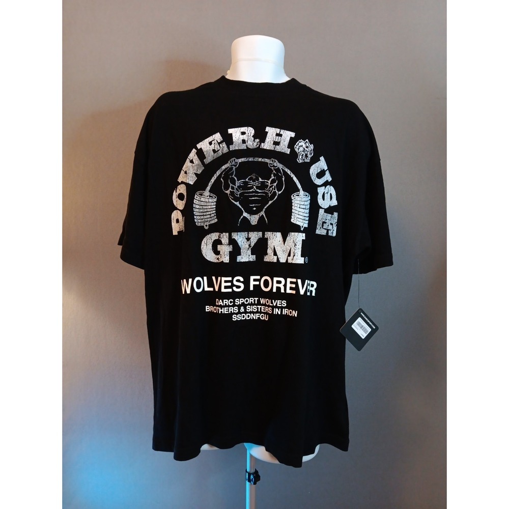 New Darc Sport x Powerhouse Gym Prem Tee Men's Medium Heavy Weight Oversized Nwt